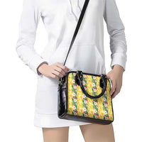 Hawaiian Palaka Shoulder Handbag Hibiscus Pineapple Lei - Polynesian Pride