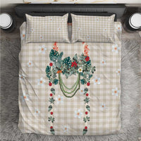 Brown Hawaiian Palaka Bedding Set Kukui Nut Money Lei - Polynesian Pride