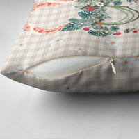 Brown Hawaiian Palaka Pillow Cover Kukui Nut Money Lei - Polynesian Pride