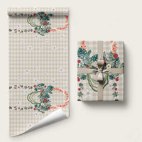 Brown Hawaiian Palaka Wrapping Paper Kukui Nut Money Lei - Polynesian Pride