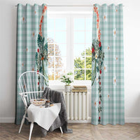 Turquoise Hawaiian Palaka Window Curtain Kukui Nut Money Lei - Polynesian Pride