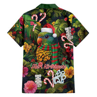 Meri Kirihimete Kakapo Santa Family Matching Long Sleeve Bodycon Dress and Hawaiian Shirt Merry Christmas with Tropical Vibe LT9 - Polynesian Pride