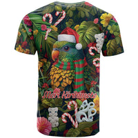 Meri Kirihimete Kakapo Santa T Shirt Merry Christmas with Tropical Vibe