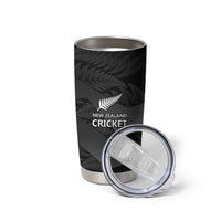 New Zealand Cricket Custom Tumbler Cup Potae Pango Black Fern Pattern
