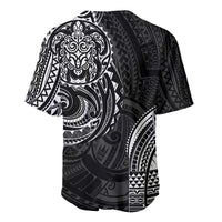 Polynesian Turtle Tribal Tattoo Baseball Jersey Black Style