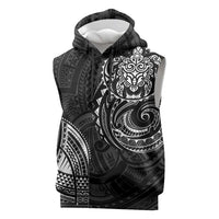 Polynesian Turtle Tribal Tattoo Sleeveless Hoodie Black Style - Polynesian Pride