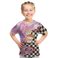 Personalized Japanese Kawaii Sushi Roll Kid T Shirt Wagara Palaka Pattern