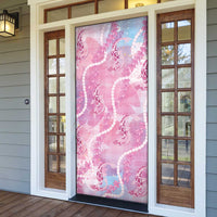 Japanese Koi Fish Door Cover Pink Wagara Palaka Honohono Pikake Lei LT9 - Polynesian Pride