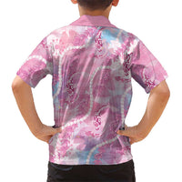 Japanese Koi Fish Family Matching Tank Maxi Dress and Hawaiian Shirt Pink Wagara Palaka Honohono Pikake Lei LT9 - Polynesian Pride