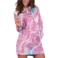 Japanese Koi Fish Hoodie Dress Pink Wagara Palaka Honohono Pikake Lei LT9 Pink - Polynesian Pride