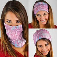 Japanese Koi Fish Neck Gaiter Pink Wagara Palaka Honohono Pikake Lei