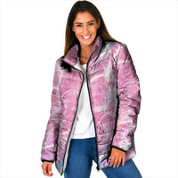 Japanese Koi Fish Padded Jacket Pink Wagara Palaka Honohono Pikake Lei