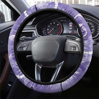 Japanese Koi Fish Steering Wheel Cover Purple Wagara Palaka Honohono Pikake Lei