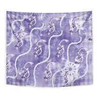 Japanese Koi Fish Tapestry Purple Wagara Palaka Honohono Pikake Lei