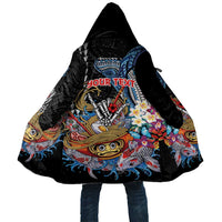 Personalized Japanese Koi Fish Ramen Cloak Aloha Shark Kakau Pattern