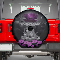 ANZAC Day Remembrance Spare Tire Cover Purple Poppy We Will Remember Them
