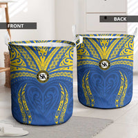 Oceania Football Solomon Kings Laundry Basket Polynesian Tribal Pattern