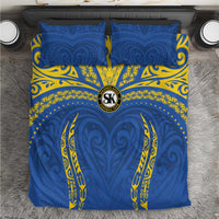 Oceania Football Solomon Kings Bedding Set Polynesian Tribal Pattern