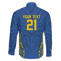Custom Oceania Football Solomon Kings Family Matching Long Sleeve Bodycon Dress and Hawaiian Shirt Polynesian Tribal Pattern LT9 - Polynesian Pride