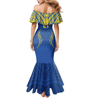 Custom Oceania Football Solomon Kings Family Matching Mermaid Dress and Hawaiian Shirt Polynesian Tribal Pattern LT9 - Polynesian Pride