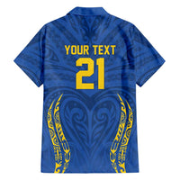 Custom Oceania Football Solomon Kings Family Matching Off The Shoulder Long Sleeve Dress and Hawaiian Shirt Polynesian Tribal Pattern LT9 - Polynesian Pride