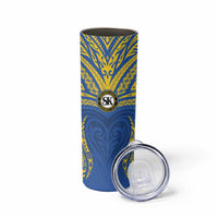 Custom Oceania Football Solomon Kings Skinny Tumbler Polynesian Tribal Pattern LT9 - Polynesian Pride