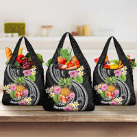 Hau'oli Makahiki Hou Grocery Bag Aloha Pineapple Tropical Vibe