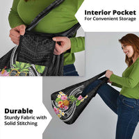 Hau'oli Makahiki Hou Grocery Bag Aloha Pineapple Tropical Vibe