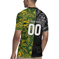 Custom New Zealand vs South Africa Rugby Jersey Rugby Rivalry Two Nations One Battle