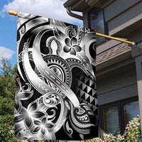 Aloha Black Tribal Honu Tattoo Garden Flag