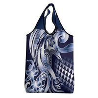 Aloha Blue Tribal Honu Tattoo Grocery Bag