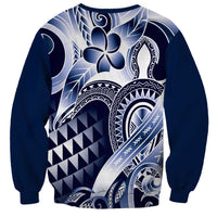 Aloha Blue Tribal Honu Tattoo Sweatshirt