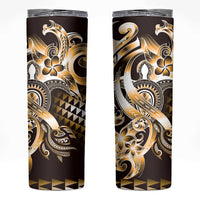 Aloha Gold Tribal Honu Tattoo Skinny Tumbler