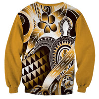 Aloha Gold Tribal Honu Tattoo Sweatshirt