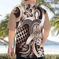Aloha Mocha Mousse Tribal Honu Tattoo Hawaiian Shirt
