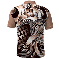 Aloha Mocha Mousse Tribal Honu Tattoo Polo Shirt