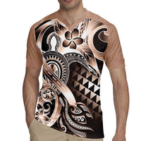 Aloha Mocha Mousse Tribal Honu Tattoo Rugby Jersey