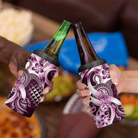 Aloha Pink Tribal Honu Tattoo 4 in 1 Can Cooler Tumbler