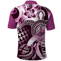 Aloha Pink Tribal Honu Tattoo Polo Shirt