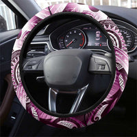 Aloha Pink Tribal Honu Tattoo Steering Wheel Cover
