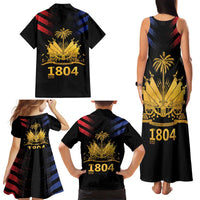 Haiti Independence Day Family Matching Tank Maxi Dress and Hawaiian Shirt The First Black Republic Since 1804
