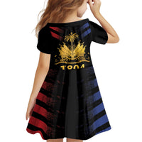 Haiti Independence Day Kid Short Sleeve Dress The First Black Republic Since 1804 LT9 - Polynesian Pride