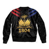Haiti Independence Day Sleeve Zip Bomber Jacket The First Black Republic Since 1804 LT9 - Polynesian Pride
