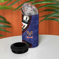 Personalised ANZAC Spirit 1915-2026 Filmstrip Tribute 4 in 1 Can Cooler Tumbler Lest We Forget 25 April LT9 - Polynesian Pride