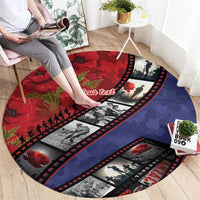Personalised ANZAC Spirit 1915-2026 Filmstrip Tribute Round Carpet Lest We Forget 25 April
