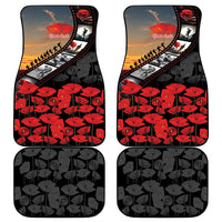 Personalised Remembering ANZAC Lest We Forget Car Mats Vintage Film Frame Memorial Red Poppy