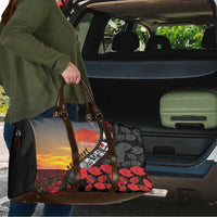 Personalised Remembering ANZAC Lest We Forget Travel Bag Vintage Film Frame Memorial Red Poppy