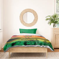 Hapi 44th Indipendens Dei Vanuatu Bedding Set Yumi 1980 with Vanuatuan Beach Landscape