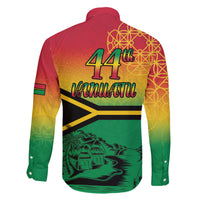 Hapi 44th Indipendens Dei Vanuatu Family Matching Short Sleeve Bodycon Dress and Hawaiian Shirt Yumi 1980 with Vanuatuan Beach Landscape LT9 - Polynesian Pride
