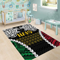 Halo Vanuatu Pride Area Rug Vanuatuan Sand Drawing Pattern